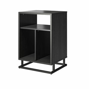 Novogratz Regal Turntable Stand / End Table - Black Oak