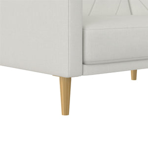 DHP Alicent Upholstered Daybed - Light Gray