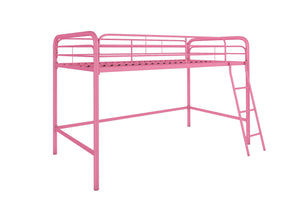 DHP Jett Kids' Low Loft Bed - Pink - Twin