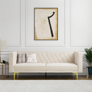 DHP Marseille Tuxedo Sofa - Ivory