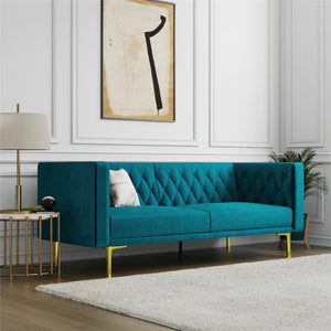 DHP Marseille Tuxedo Sofa - Emerald Green