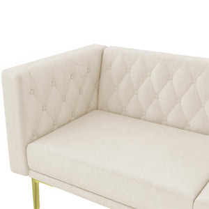 DHP Marseille Tuxedo Sofa - Ivory