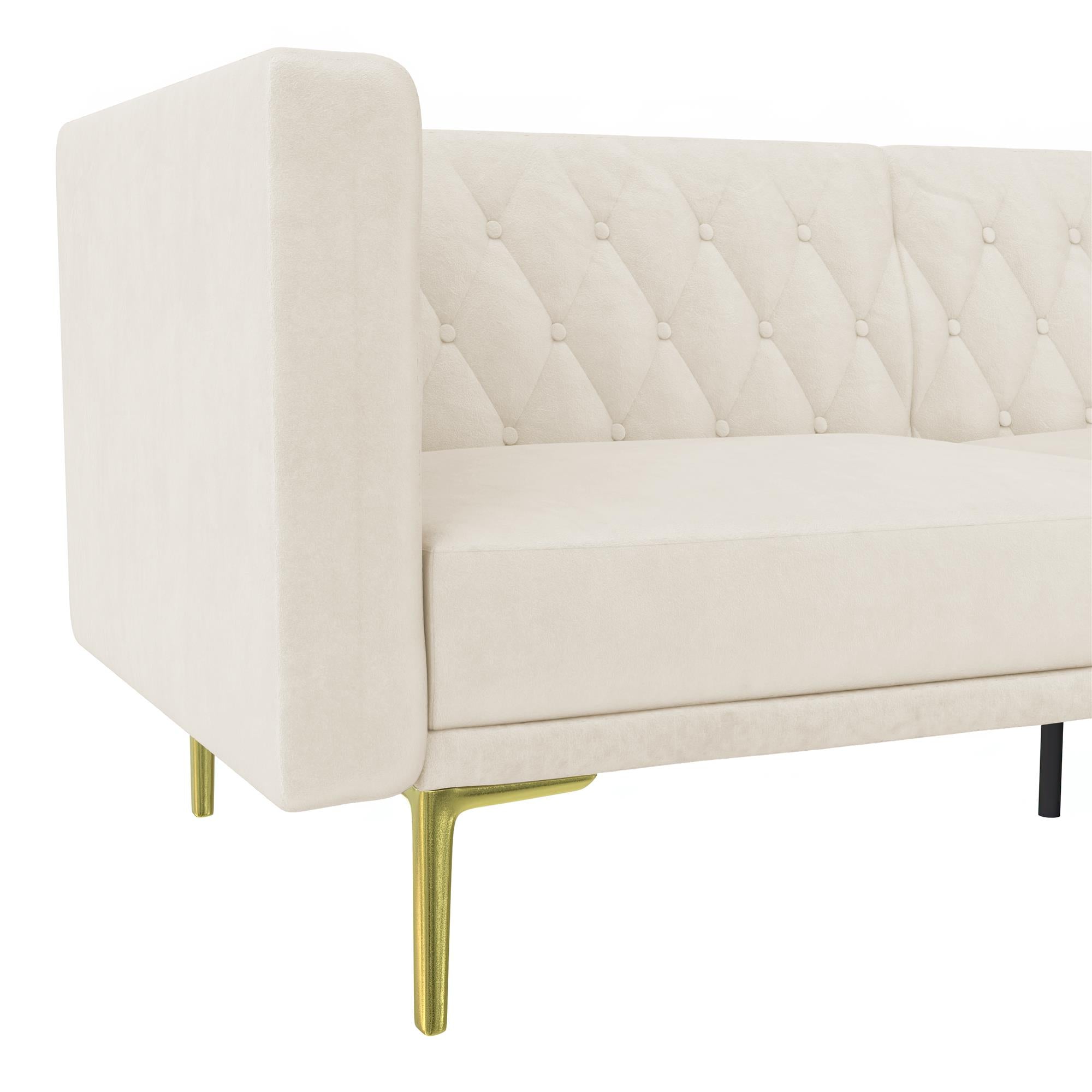 DHP Marseille Tuxedo Sofa - Ivory