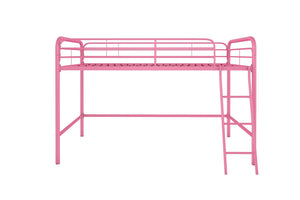DHP Jett Kids' Low Loft Bed - Pink - Twin