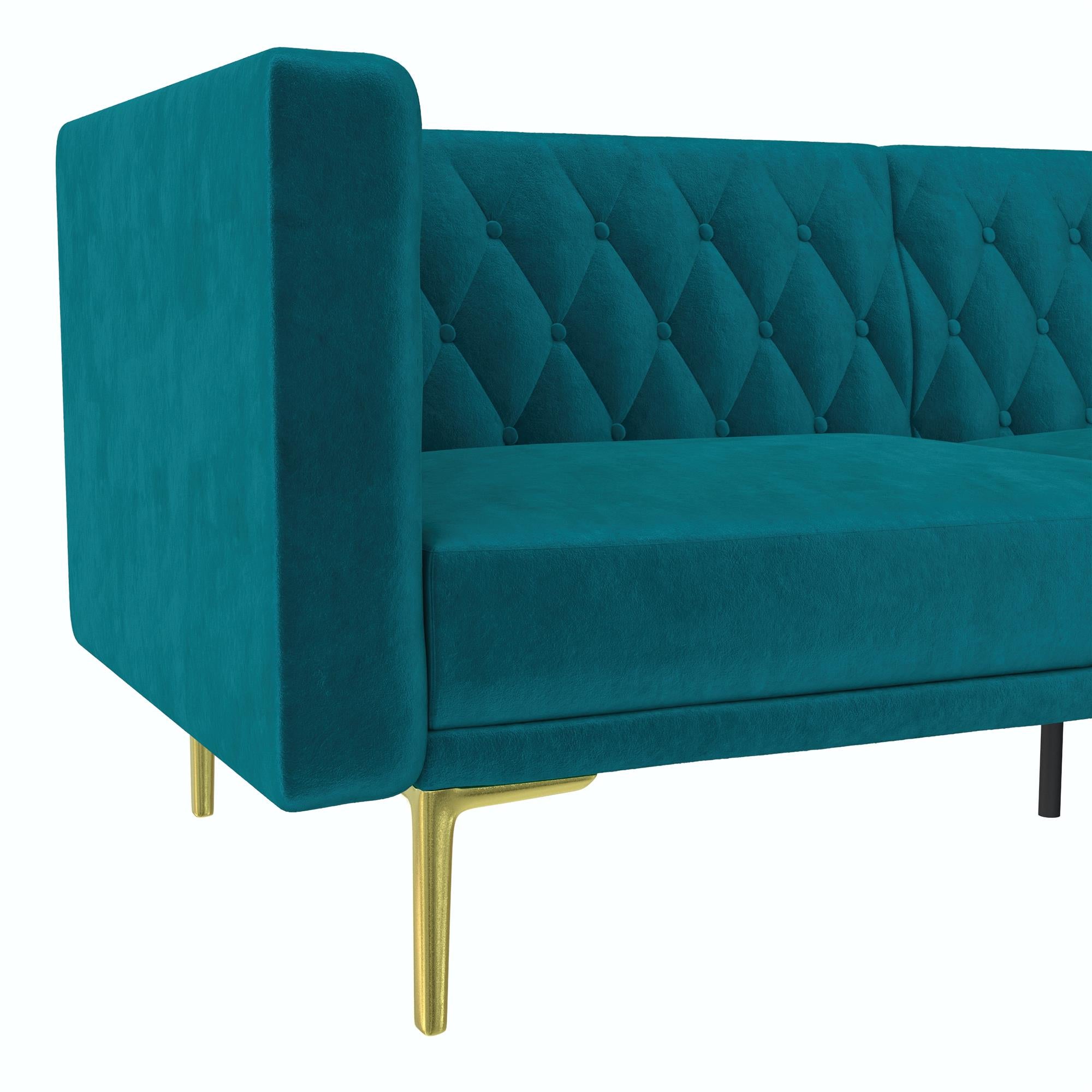 DHP Marseille Tuxedo Sofa - Emerald Green