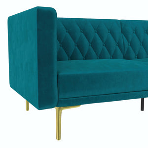 DHP Marseille Tuxedo Sofa - Emerald Green