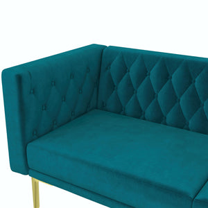 DHP Marseille Tuxedo Sofa - Emerald Green