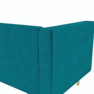 DHP Marseille Tuxedo Sofa - Emerald Green