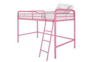 DHP Jett Kids' Low Loft Bed - Pink - Twin