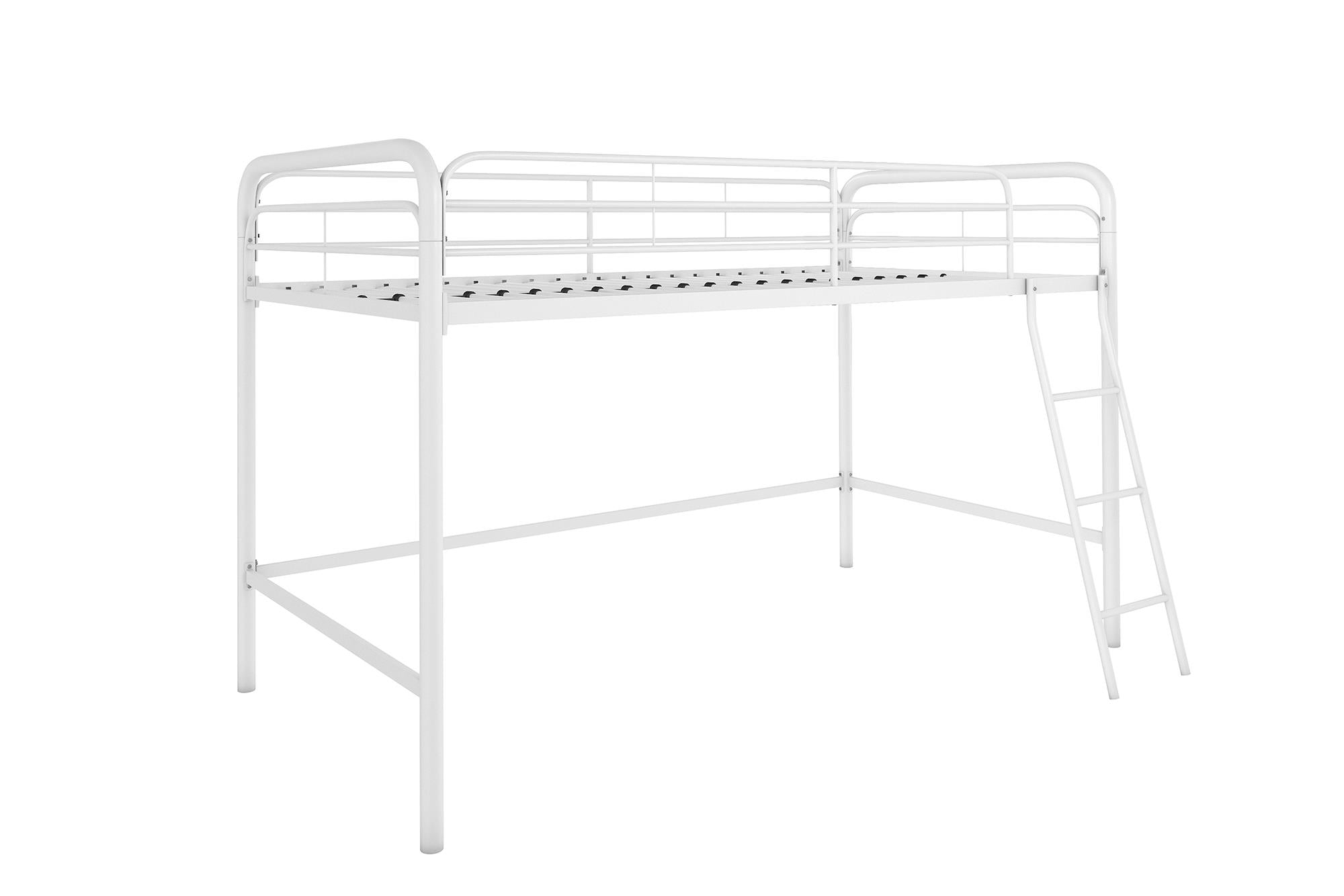 DHP Jett Kids' Low Loft Bed - White - Twin