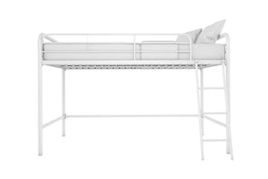 DHP Jett Kids' Low Loft Bed - White - Twin