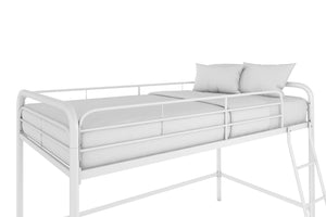 DHP Jett Kids' Low Loft Bed - White - Twin