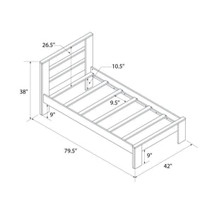 DHP Jaymee Kids' Wood Bed Frame - Sandy Pine - Twin