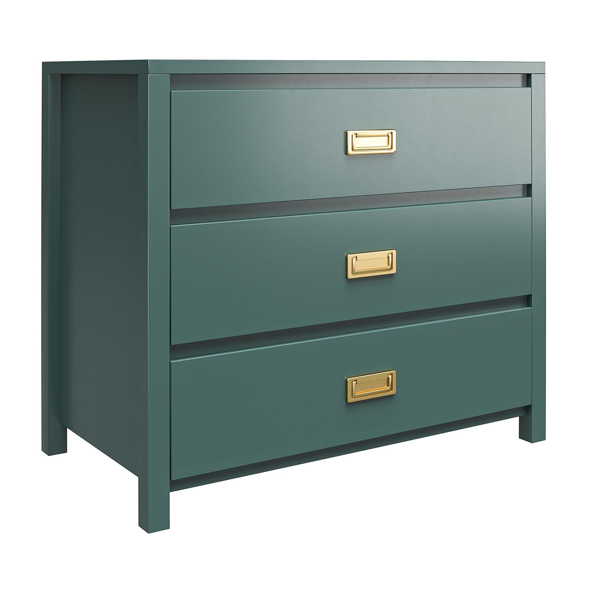 Haven 3-Drawer Kids' Dresser, Hunter Green - Hunter Green