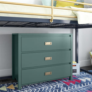 Haven 3-Drawer Kids' Dresser, Hunter Green - Hunter Green