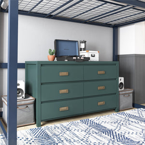 Monarch Hill Haven 6-Drawer Kids' Dresser, Hunter Green - Hunter Green