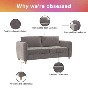 CosmoLiving Coco Sofa - Rustic Gray