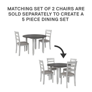 DHP Jersey Wood Dining Chairs, Set of 2 - Oyster - Set of 2