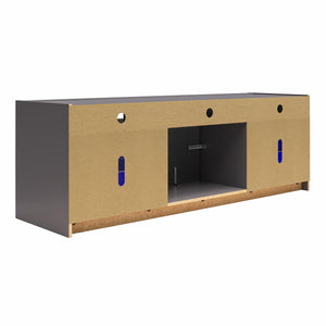 Ameriwood Home Luna Electric Fireplace TV Stand for TVs up to 65" - Graphite Grey
