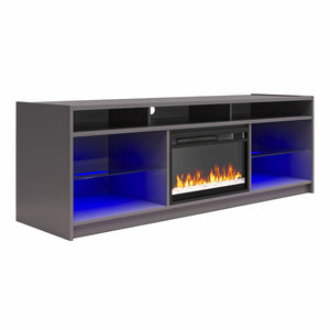 Ameriwood Home Luna Fireplace TV Stand for TVs up to 75" - Graphite Grey