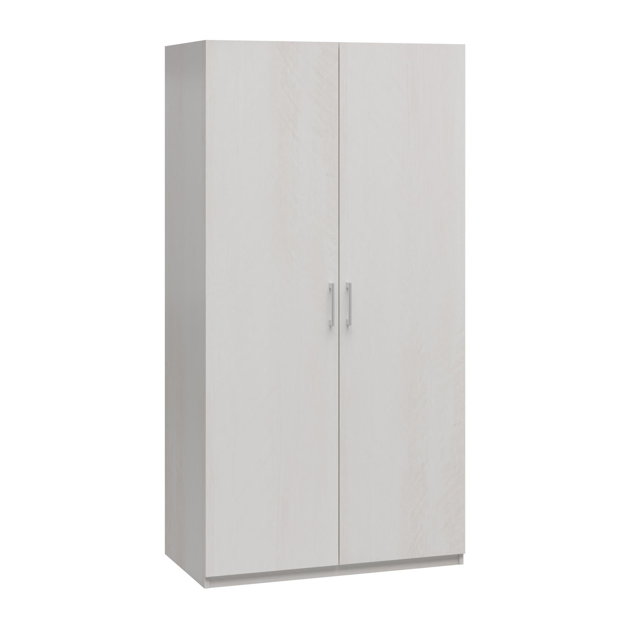 Systembuild Evolution Suite Style Modular Extra Wide Wardrobe with Open Shelves - Magnolia Oak