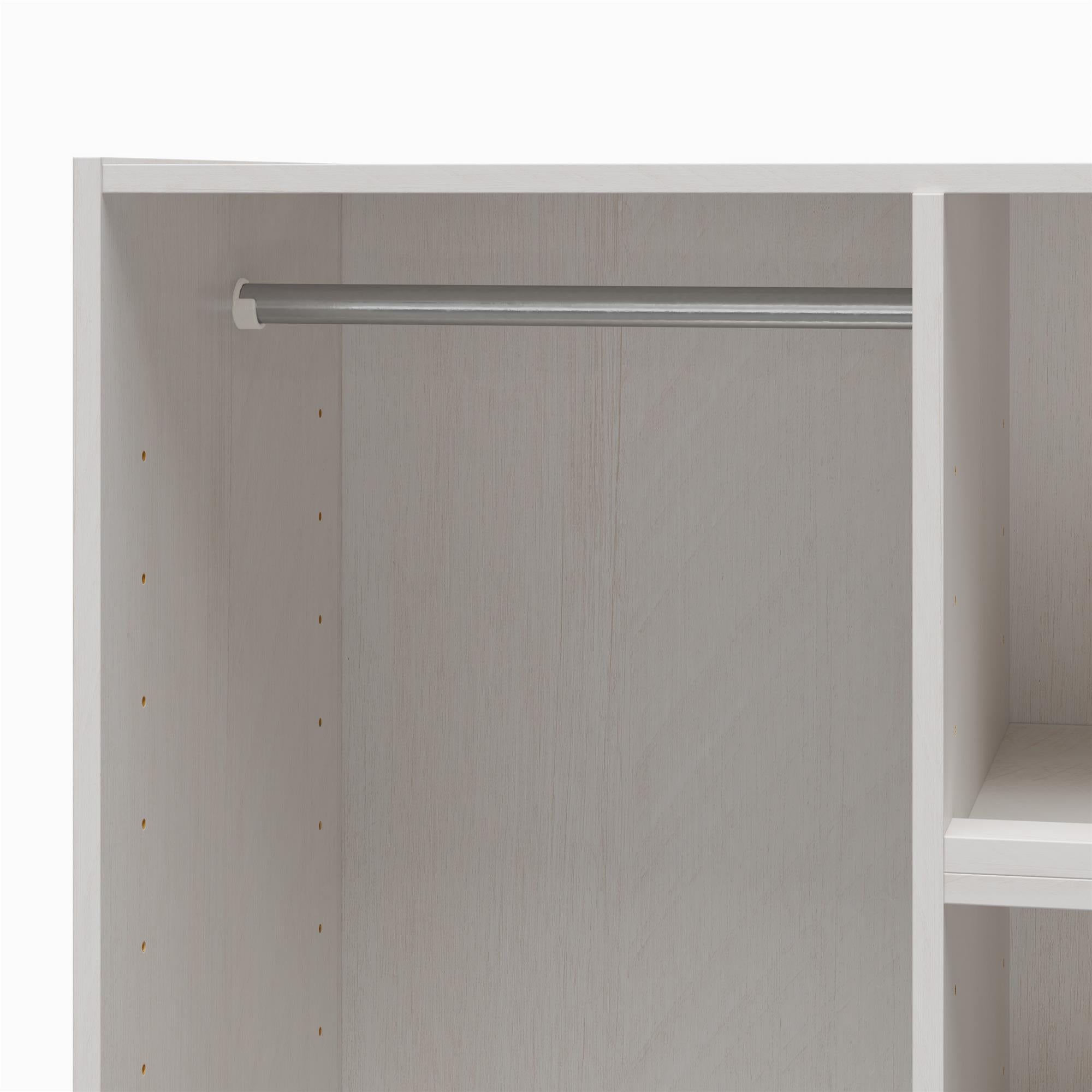 Systembuild Evolution Suite Style Modular Extra Wide Wardrobe with Open Shelves - Magnolia Oak