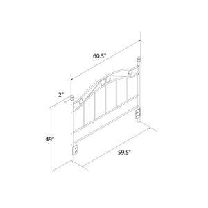 DHP Winnie Full/Queen Metal Headboard - Bronze