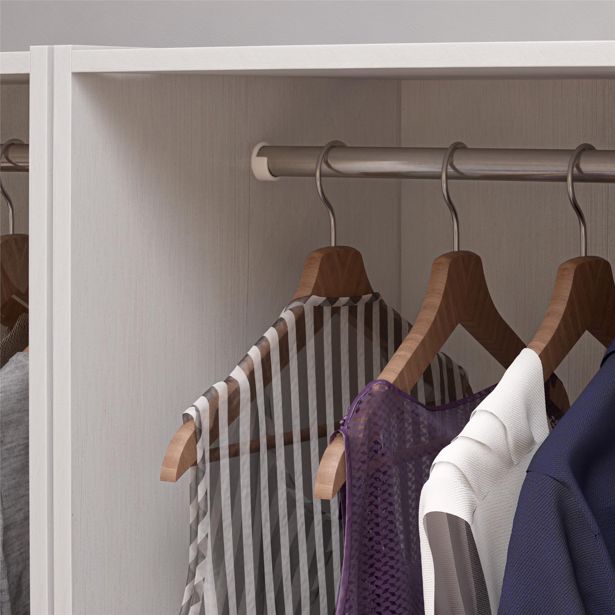 Systembuild Evolution Suite Style Modular Extra Wide Wardrobe with Open Shelves - Magnolia Oak