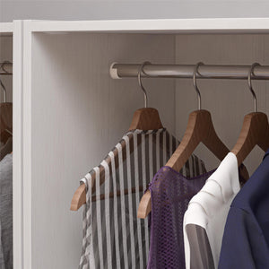 Systembuild Evolution Suite Style Modular Extra Wide Wardrobe with Open Shelves - Magnolia Oak