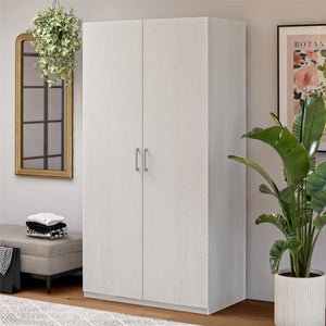 Systembuild Evolution Suite Style Modular Extra Wide Wardrobe with Open Shelves - Magnolia Oak