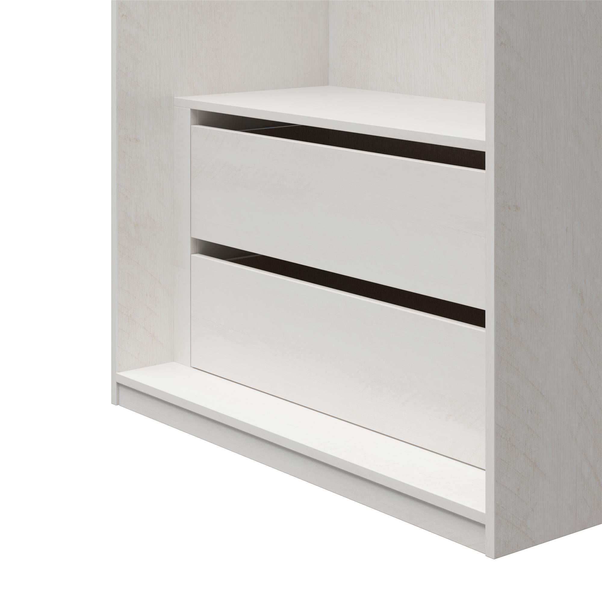 Systembuild Evolution Suite Style Modular Extra Wide Wardrobe with Drawers - Magnolia Oak