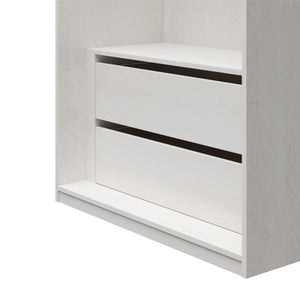 Systembuild Evolution Suite Style Modular Extra Wide Wardrobe with Drawers - Magnolia Oak