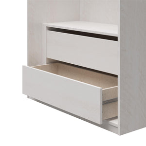 Systembuild Evolution Suite Style Modular Extra Wide Wardrobe with Drawers - Magnolia Oak