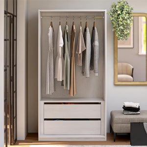 Systembuild Evolution Suite Style Modular Extra Wide Wardrobe with Drawers - Magnolia Oak