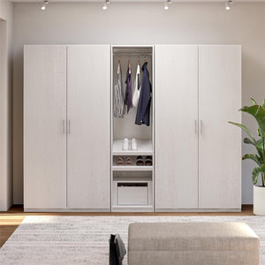 Systembuild Evolution Suite Style Modular Extra Wide Wardrobe with Drawers - Magnolia Oak