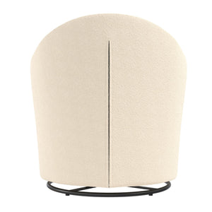 DHP Gentle Swivel Accent Chair - Ivory Boucle