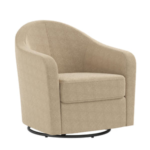 DHP Gentle Swivel Accent Chair - Taupe Boucle