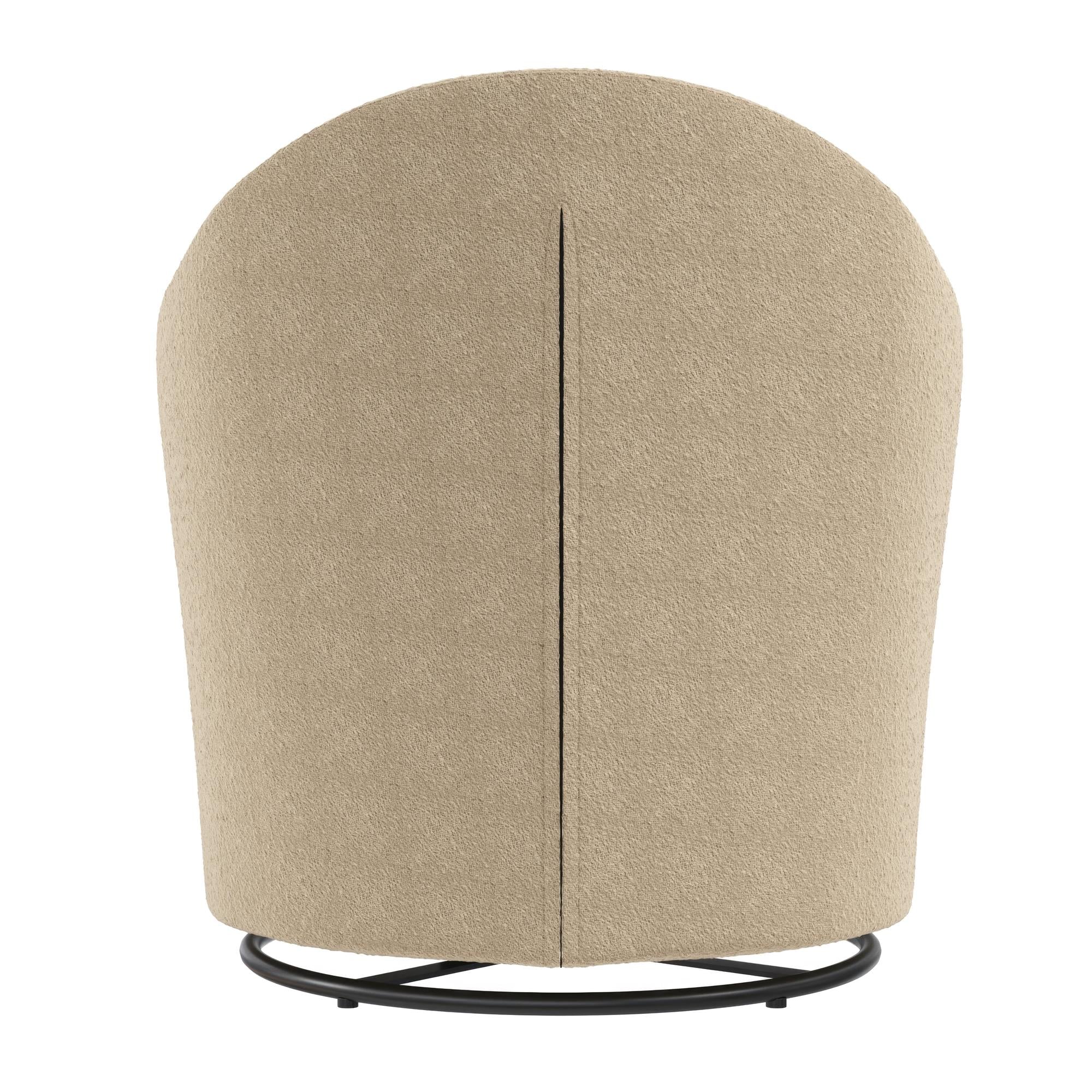 DHP Gentle Swivel Accent Chair - Taupe Boucle