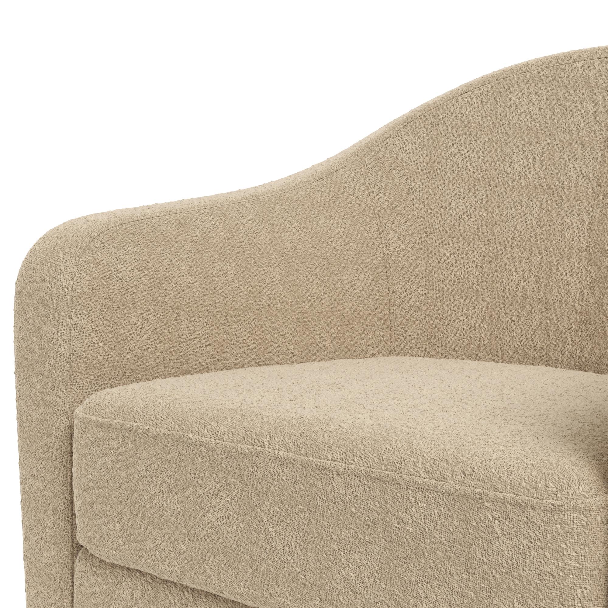DHP Gentle Swivel Accent Chair - Taupe Boucle