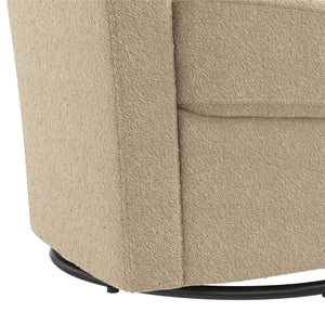 DHP Gentle Swivel Accent Chair - Taupe Boucle