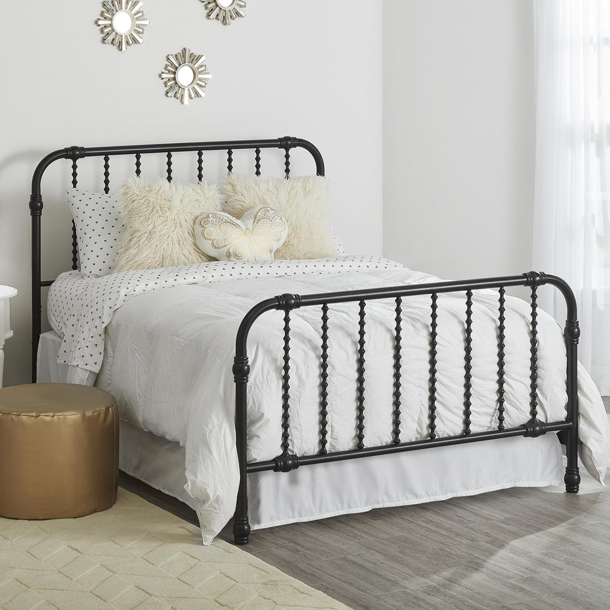 Max & Finn Wren Metal Bed - Black - Full