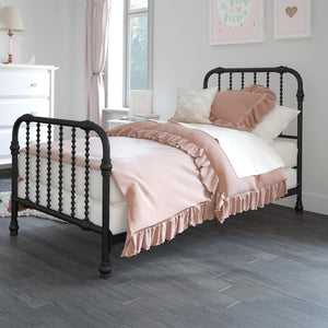 Max & Finn Wren Metal Bed - Black - Twin