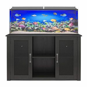 Ollie & Hutch Finnegan 55 Gallon Aquarium or Terrarium Stand - Black Oak - 55 Gallons