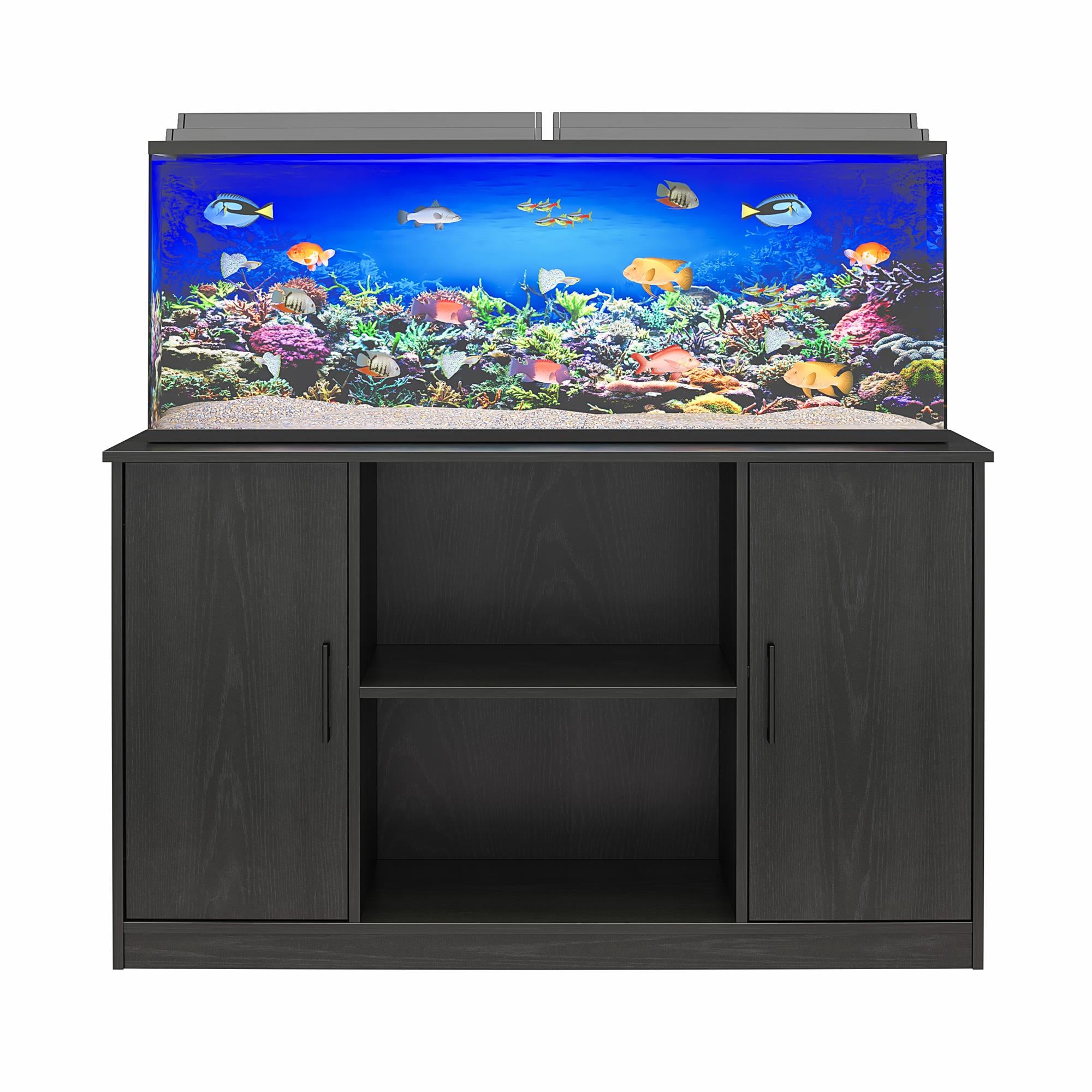 Ollie & Hutch Dory 55 Gallon Aquarium or Terrarium Stand - Black Oak