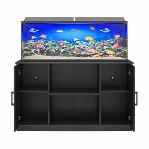 Ollie & Hutch Dory 55 Gallon Aquarium or Terrarium Stand - Black Oak