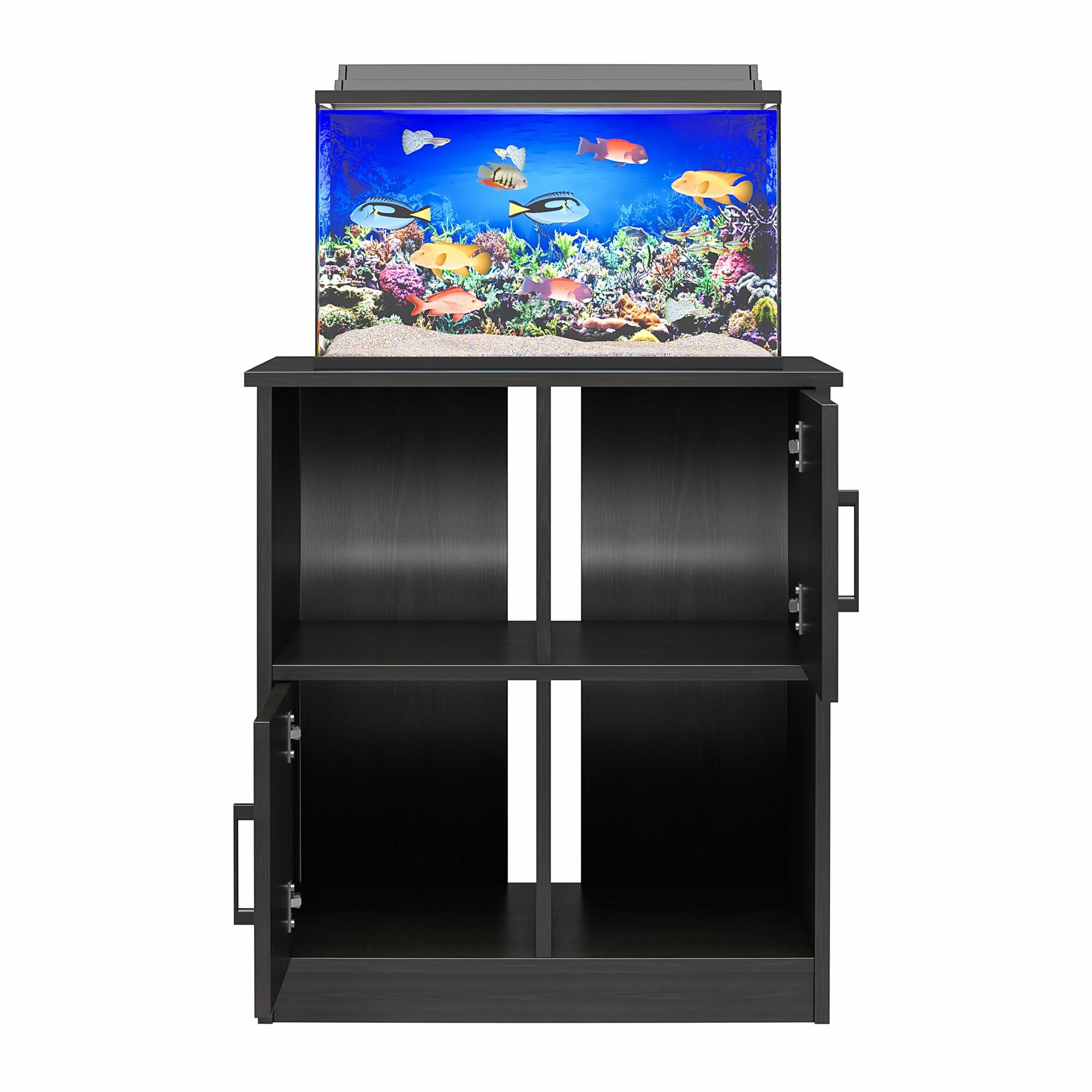 Ollie & Hutch Dory 10/20 Gallon Aquarium or Terrarium Stand - Black Oak