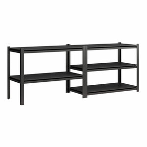 Systembuild Evolution Rack-Tite 5-Shelf Toolless Steel Frame Garage Storage Shelving Unit - Pewter