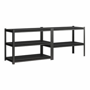 Systembuild Evolution Rack-Tite 5-Shelf Toolless Steel Frame Garage Storage Shelving Unit - Pewter