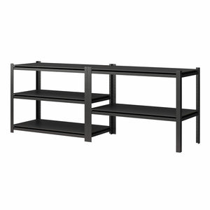 Systembuild Evolution Rack-Tite 5-Shelf Toolless Steel Frame Garage Storage Shelving Unit - Pewter