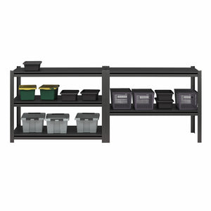 Systembuild Evolution Rack-Tite 5-Shelf Toolless Steel Frame Garage Storage Shelving Unit - Pewter